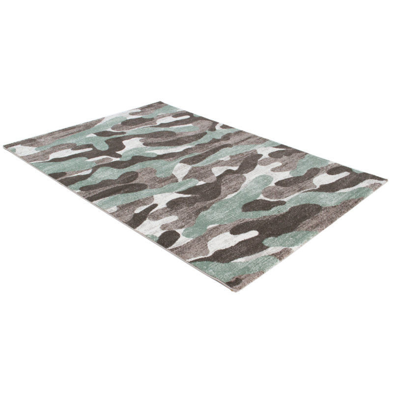 Giasa Machine Woven Grey Rug, Rectangle 120 x 170cm