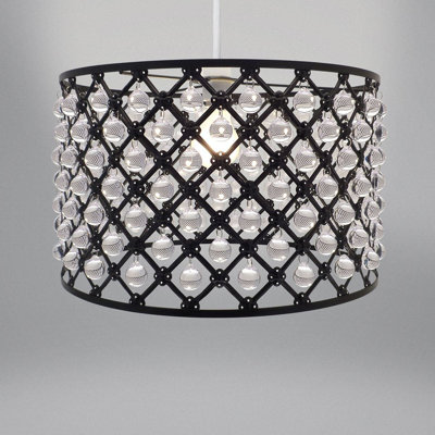 Emert 1 - Light Black Crystal Pendant