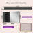 Husai Recessed or Surface Mount Aluminum Frameless Medicine Cabinet With Mirrored Door and Adjustable Shelves-408647405-418971700