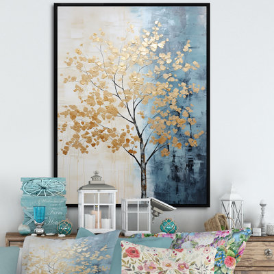 " Gold And Blue Trees Harmony "