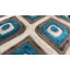 Tapis blanc / gris / bleu en polyester Mulat-555818480