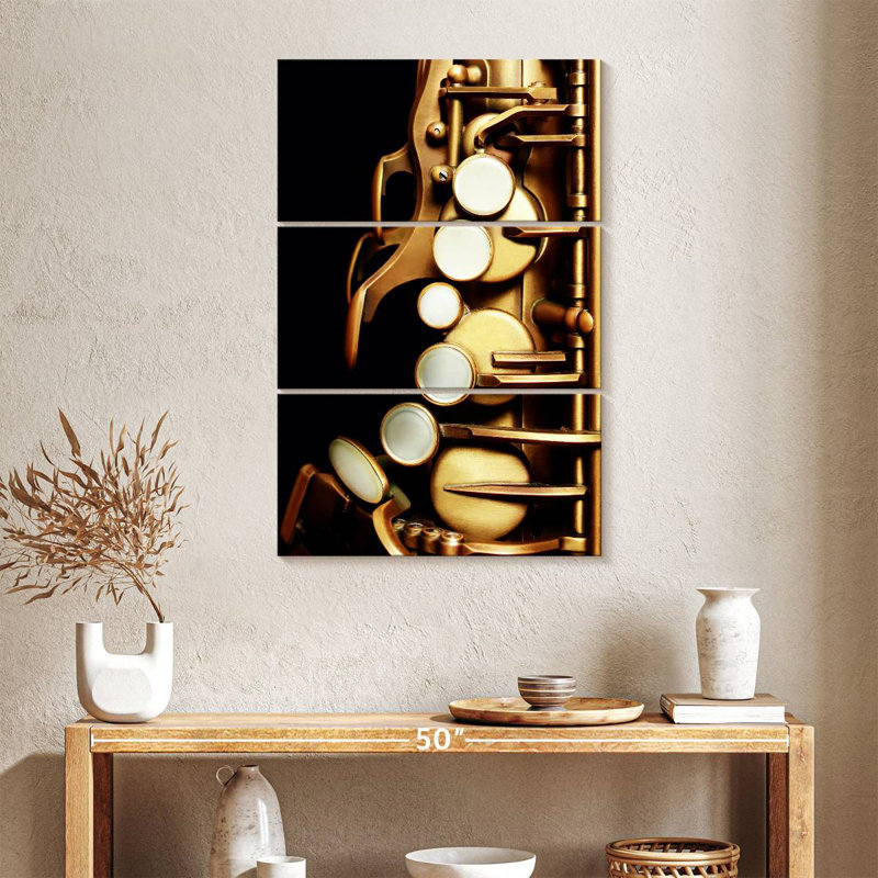 Saxophone Keys, 38" H x 24" W
