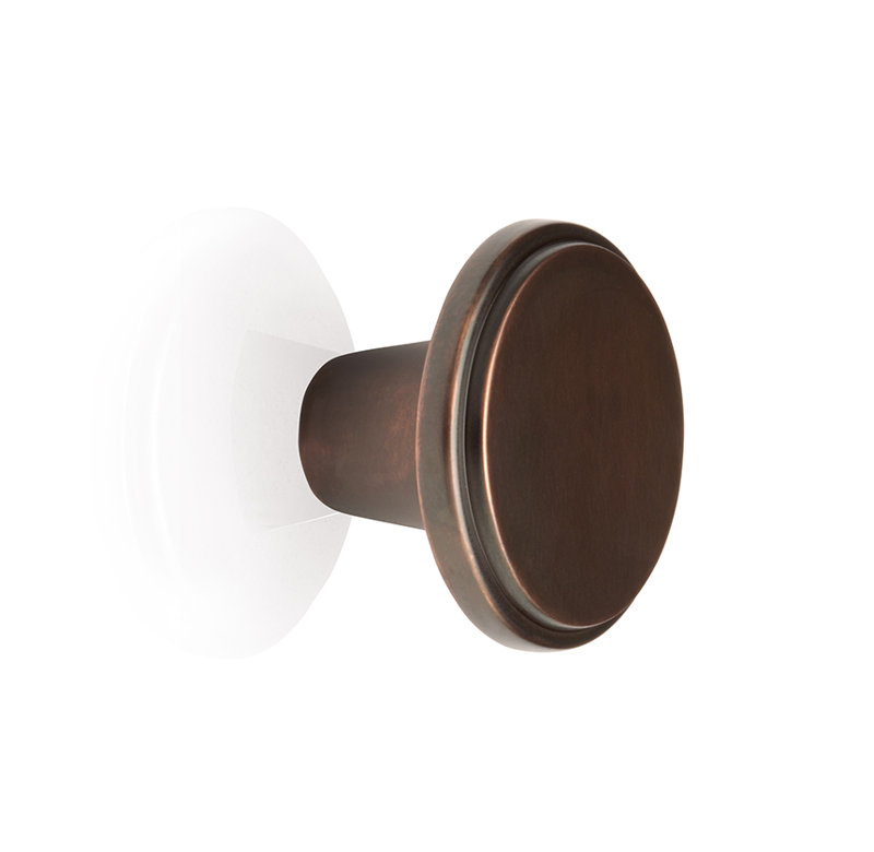 Poignée ronde Conwy, Nickel poli, H 1,18 po x l 1,17 po x P 1,17 po