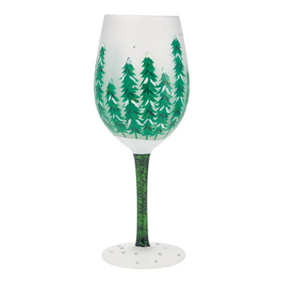 Verre à vin artisanal Enesco Lolita Christmas