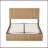 Queen Size Lift Up Storage Bed Frame, Wooden Corrugated Curved Lines, Hydraulic Storage/No Box Spring Needed.-1234996328
