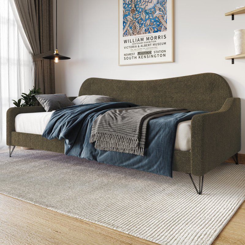 Birydiana Upholstered Daybed, Brown