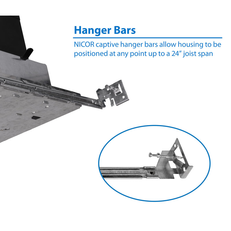 4'' IC Rated Fire-Rated Recessed Lighting Housing for New Construction