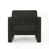 Dark Gray Cushion/ Black Frame