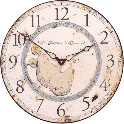 Pears of Provence Wall Clock - 36cm