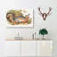 Grey Fox by J.W. Audubon - Wrapped Canvas Painting-55359694