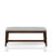 Backless Upholstered Dining Bench Mid-Century Seating