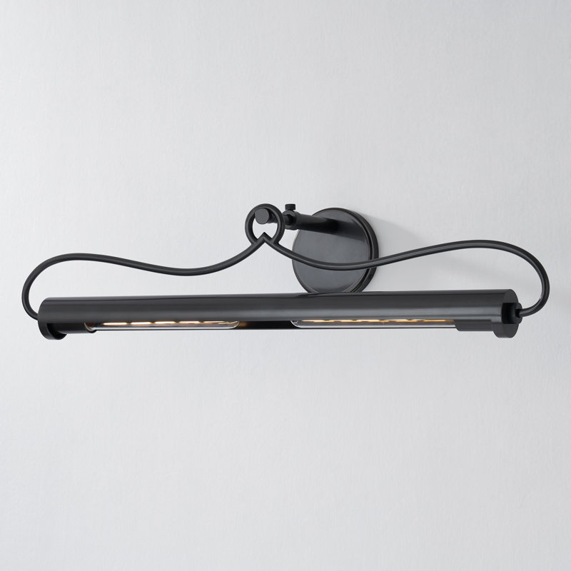 Berun 2 Light Picture Light, Old Bronze, 6.75" H x 28.25" W x 28.25" D