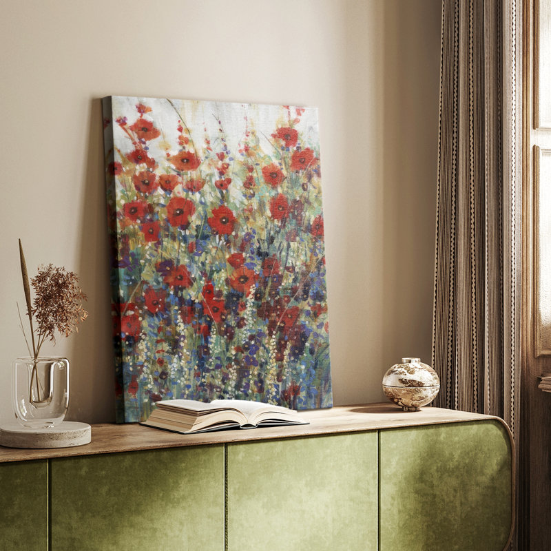 Garden Poppies II - galerie sur mesure, H 48 po x l 32 po