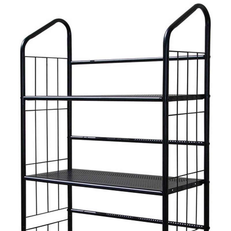 64" Tall 5-Tier Corner Metal Bookcase / Book Shelf