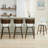26" Swivel Upholstered Counter Stool with Walnut-Finish Bentwood Frame-114223069-114223065