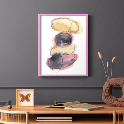 «Balancing Act II», reproduction encadrée - bois massif