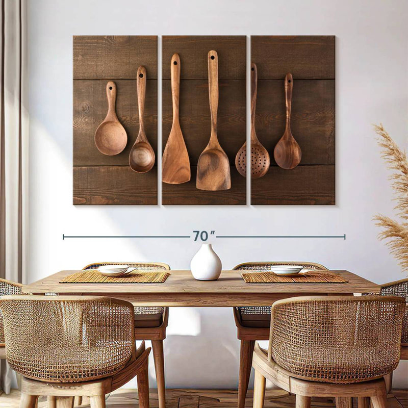 Ustensiles de cuisine en bois Senne, H 42 po x l 65 po