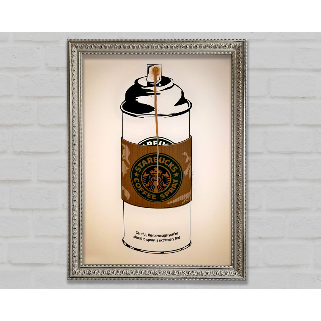 Starbucks Coffee Spray - Einzelne Bilderrahmen Kunstdrucke