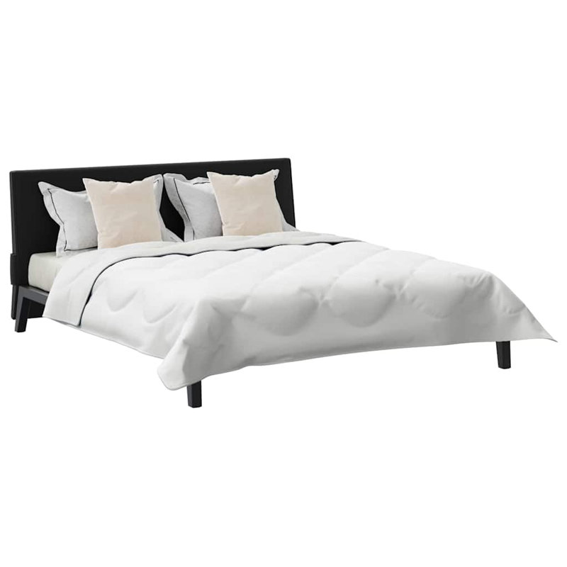 Duvet Set With Pillow 3 Pcs White Microfiber, 220 x 200 cm