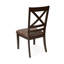 Ensemble de 2 chaises de salle à manger, brun