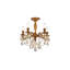 Lustre classique à 5 lumières de style bougie avec détails en cristal Ashmin-20209458