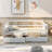 Full Size Daybed Wood Bed With Two Drawers-1067869962