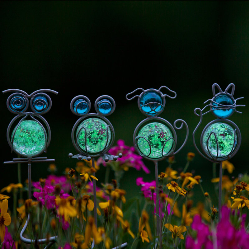 Weather Resistant Metal Animals Garden Stake
