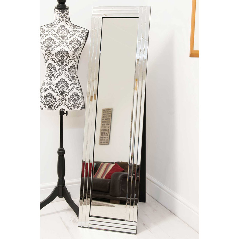 Phillip Glass Flat Mirror, 150cm H x 40cm W
