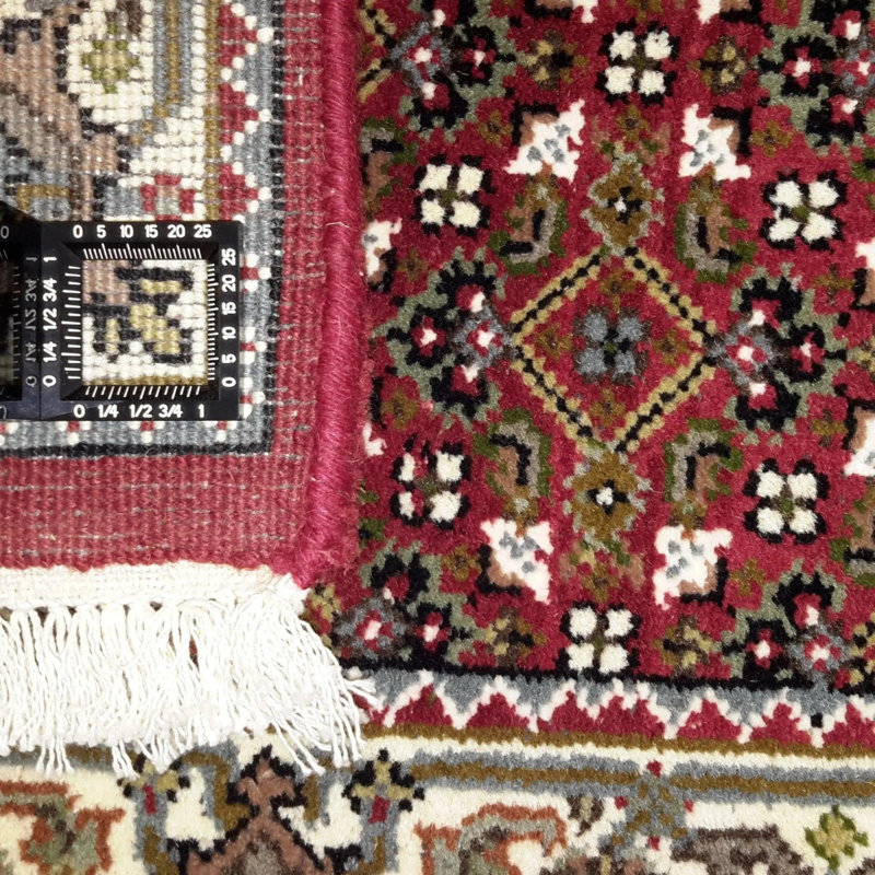 Hand Woven Cotton and Wool Oriental Area Rug