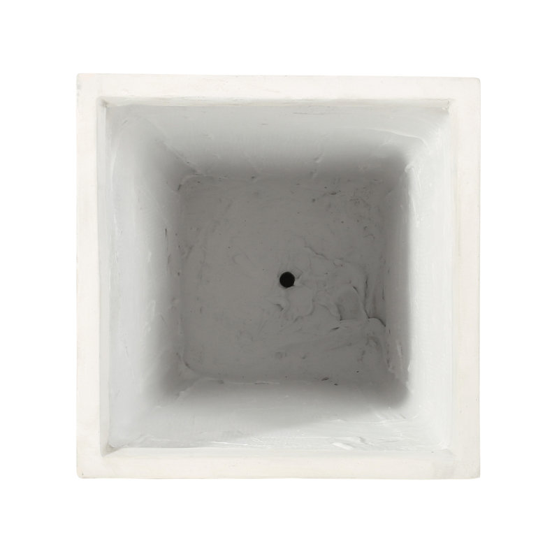 Planter - Outdoor Appeal With Magnesium Oxide In Antique White. 16 In. Depth X Width 30.5 Height, 26.73 Lb White For Settings. 15.58 Depth, Width, 29.83 Height.