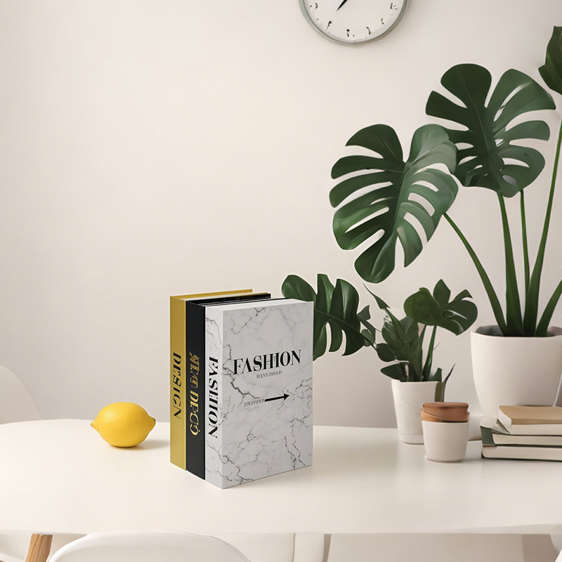 Ensemble de 3 livres décoratifs de divertissement