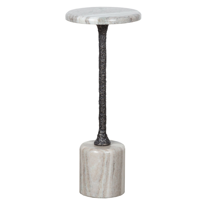 Sundries Fleur Marble Top End Table