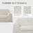 Nuvora 87" Modern Deep Seat Upholstered Skirted Sofa,  Slope Arm Coastal Couch, Seats 3 for Living Room, Fully Assembled-1010566112-1010566141