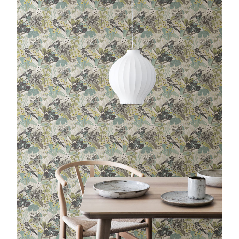 Rouleau de papier peint Bjartey, Vert