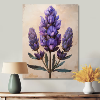 Mauve vert lilas Blooms II - lilas, art mural