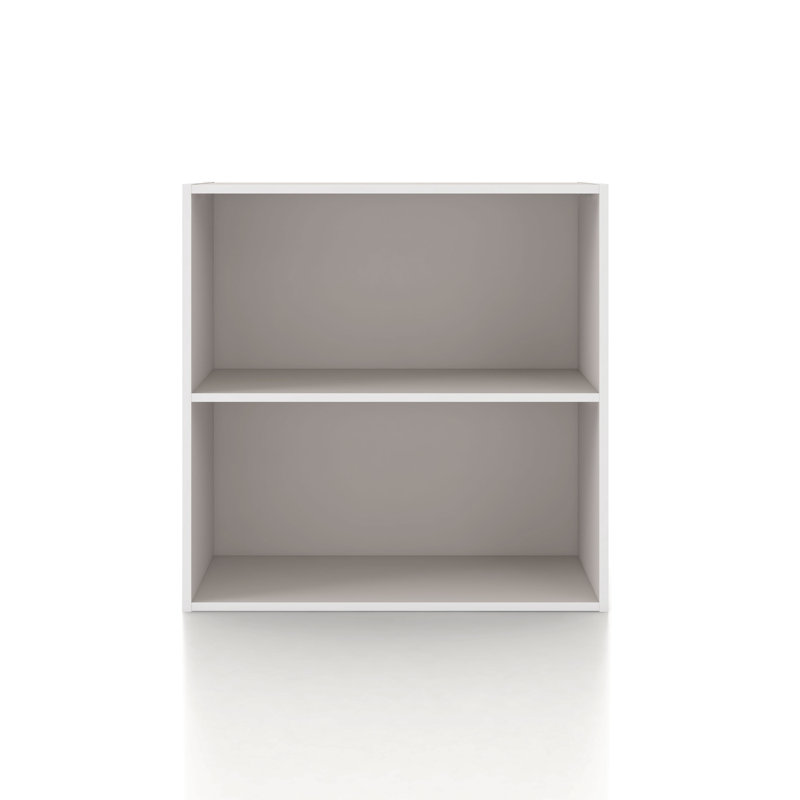 Bibliothèque de rangement modulable, Grège, 2 tablettes