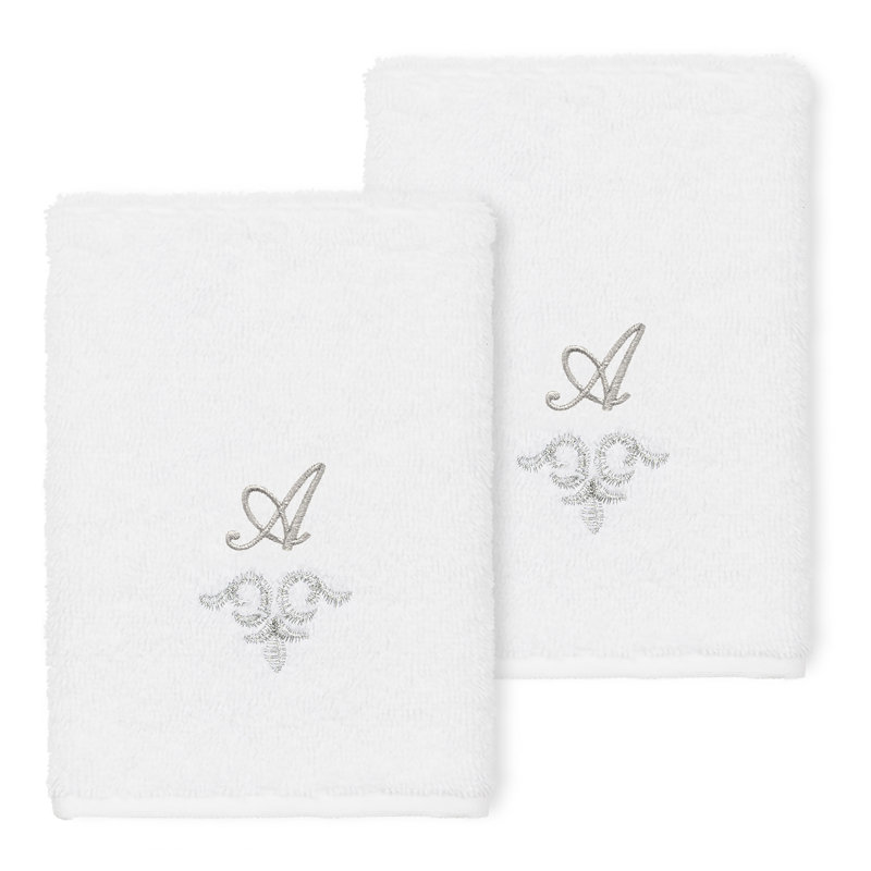 Essuie-mains en coton Monica, Blanc, A