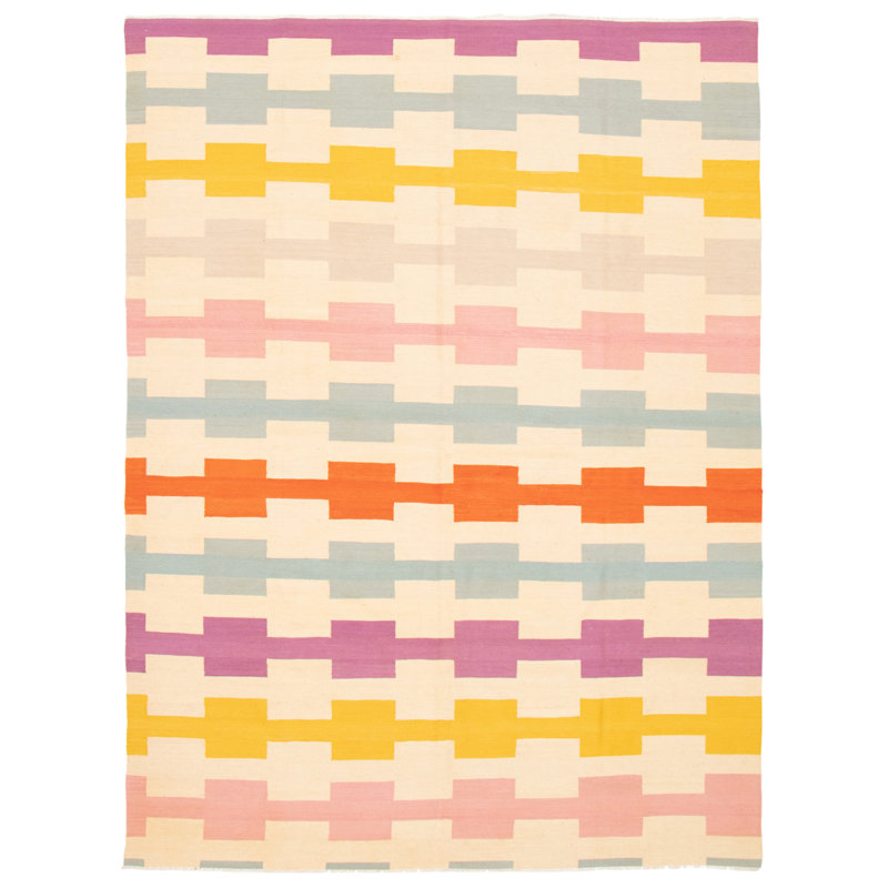 Kilim ivoire Keniqua 8 pi 9 po x 11 pi 10 po