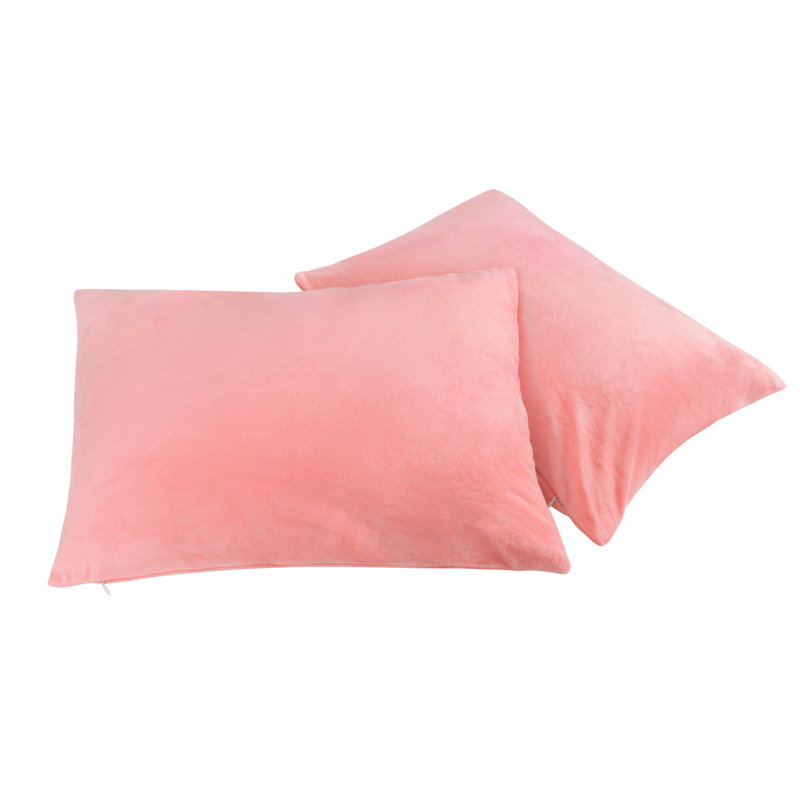 Velvet Pillowcase - Set of 2, Queen, Pink