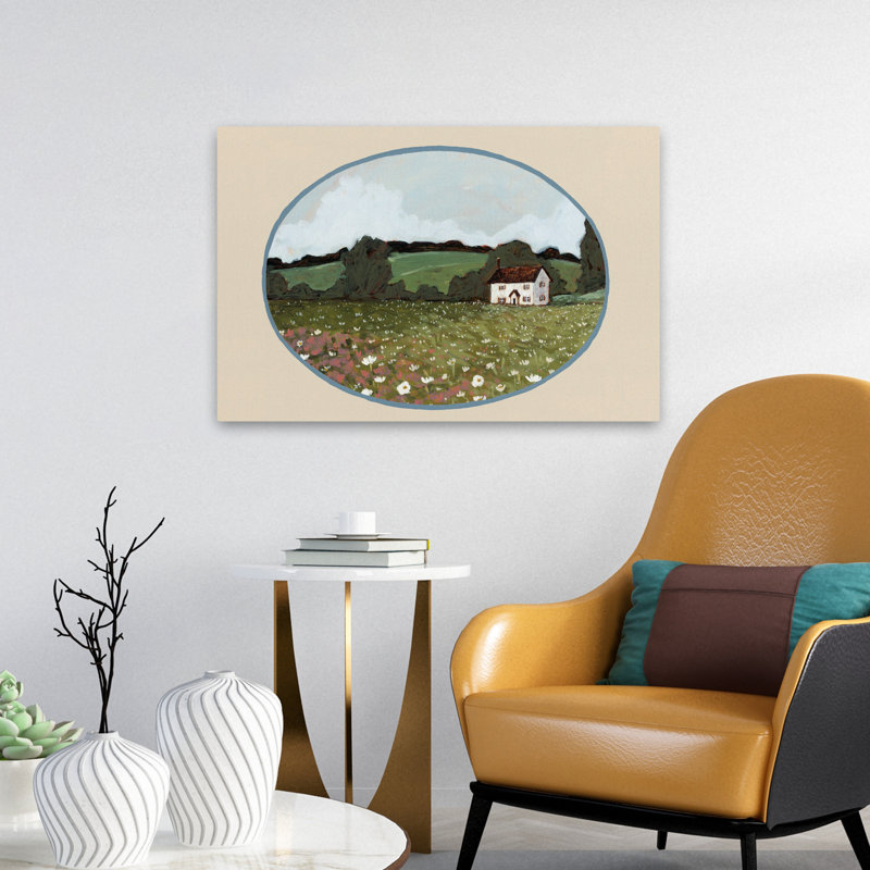 Flower Farm Fields - Coastal Sea Coral Starfish Sand Dollar Art, H 16 po x l 24 po
