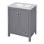 Meuble-lavabo 48 po avec lavabo encastré intégré-962262315