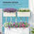 2 Pack 20 Inch Railing Planter Box, Hanging Flower Pots, White-1759175913