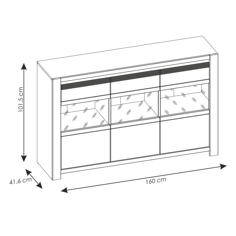 Belmont 160cm Sideboard