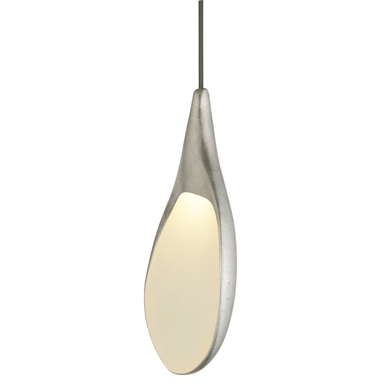 Nove Ceramica 10 - Light Glass Chandelier, Silver/White