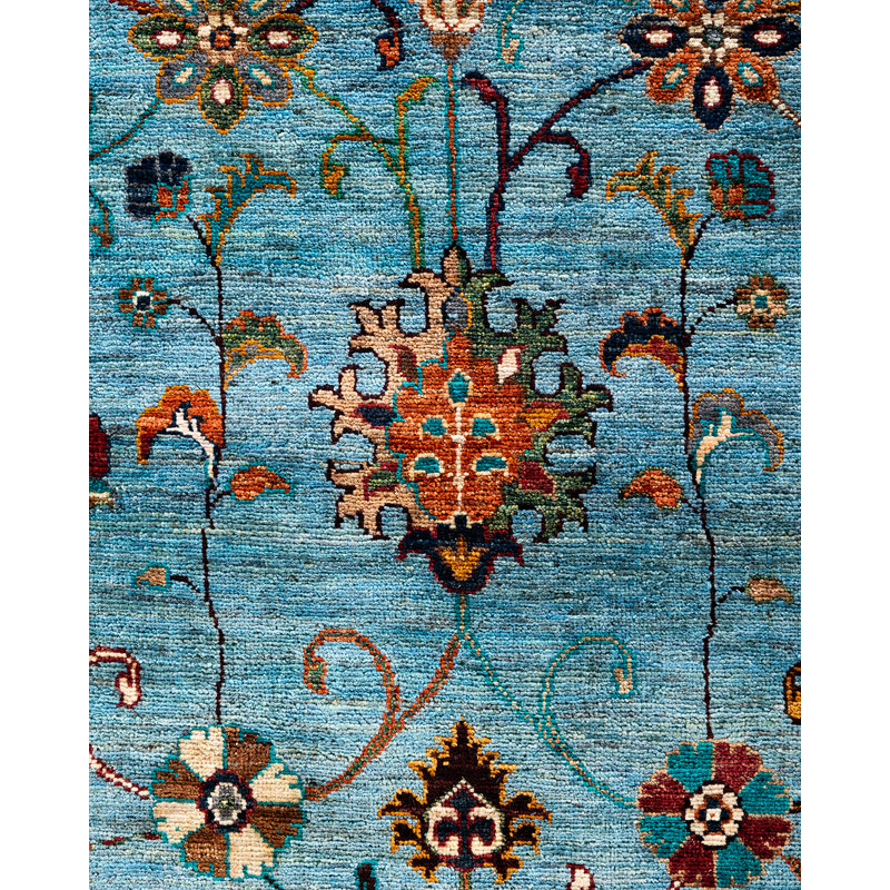 Tribal One-of-a-Kind Rectangle 9' X 11'10" Hand Knotted Area Rug