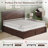Adainville 50"H Modern Queen Size Solid Wood Bed with 2 Storage Drawers, Espresso-887246135-887246137