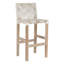 Lulua White Leather Leeper