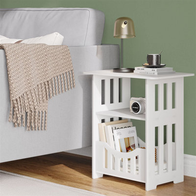 Almuth 46cm W Plastic Bedside Table