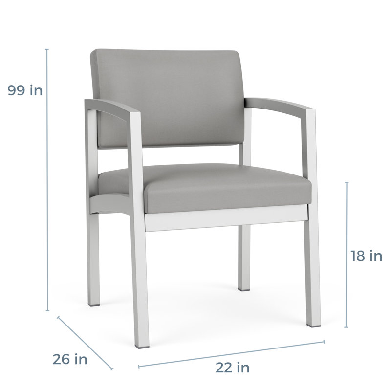 Chaise en acier Lenox, Gris anthracite, Plot Line Navy