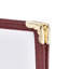 WeChef - Paquet de 60 couvertures de menu de restaurant bourgogne 8,5 x 11 po